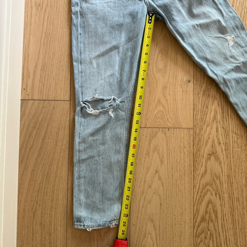 AGOLDE Riley High-Rise Straight Crop Jean|Size 25 100% Cotton